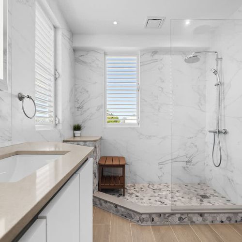 Escape to bliss: our immaculate bathroom.