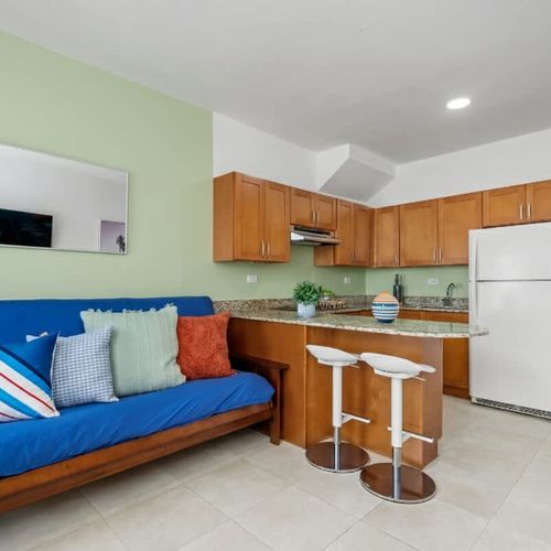 Comfy sofa & elegant design create a perfect space to relax.