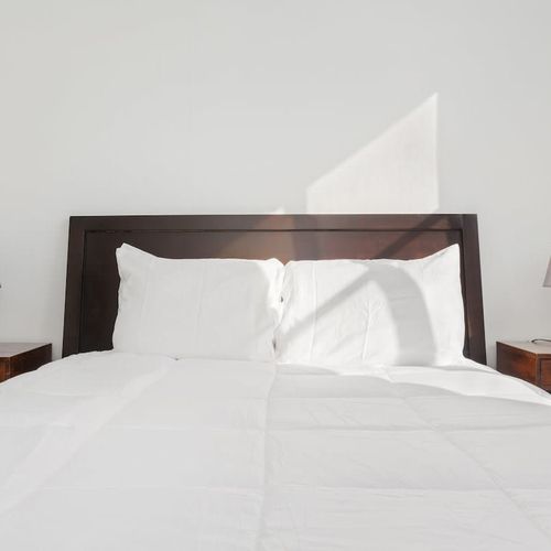 Plush king-sized bed for ultimate comfort and sleep.