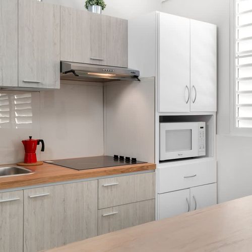 Prepare meals with ease! Spacious counter for cooking prep.