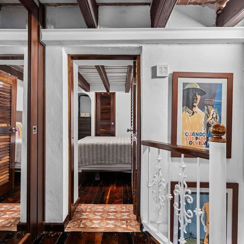 Detail oriented: Focus on the rich colors and frames of the art.