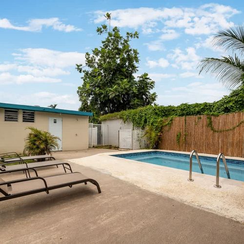 Gated, private pool for an exclusive, cool dip.