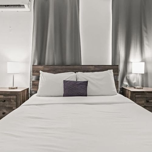 Peaceful room decor promotes deep relaxation.