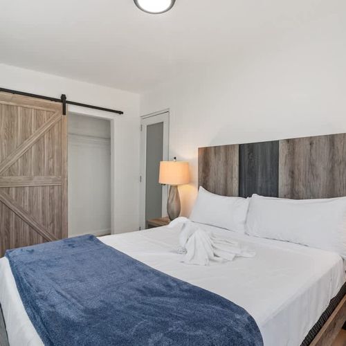 Find a peaceful night's sleep in this nicely decorated space.