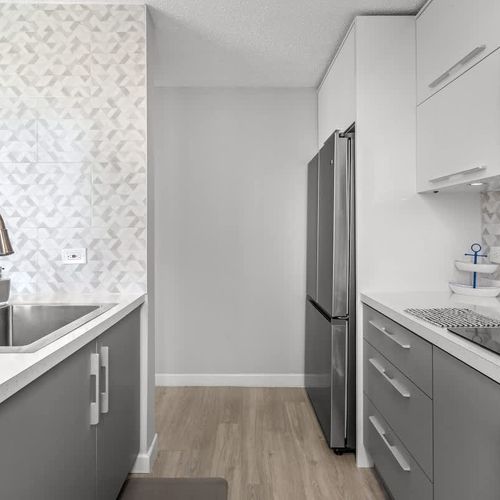 Keep your groceries fresh! Our full-sized refrigerator provides ample space for all your drinks and snacks, making your stay feel just like home.