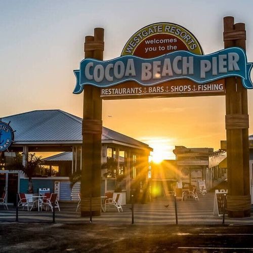 Cocoa Beach Pier Entrance Sunrise.jpg