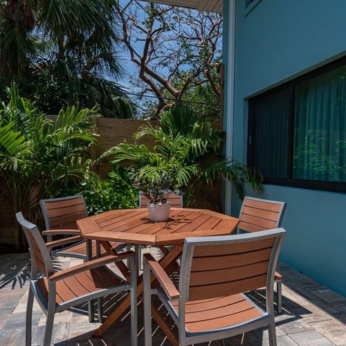 Enjoy a meal in the privacy of your patio