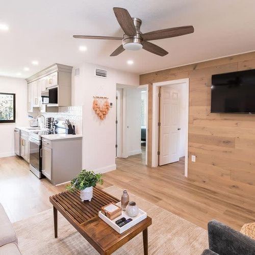 Welcome to 400 South!  This bright, open unit is the perfect landing spot for couples, families, and friends to explore the sandy beaches, local attractions, and the famed Space Coast. If you're coming with a large group search for our other units!