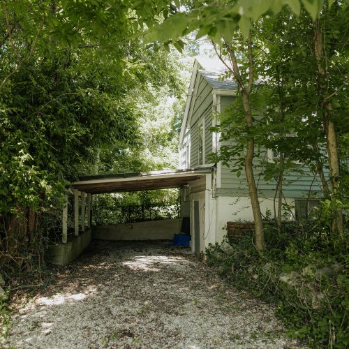 Here's the backyard of the property, an expansive open space perfect for strolling, breathing, and relaxing.