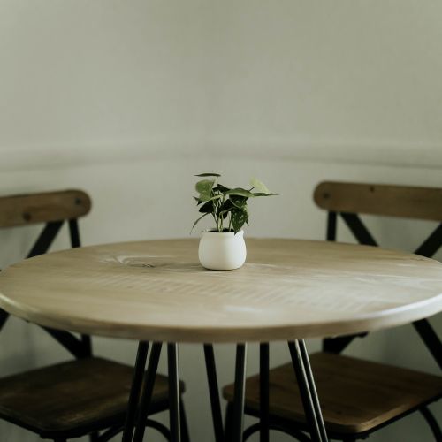 Coffee or snack table for three.