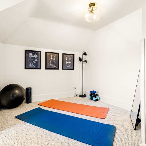 There is a fitness room on the 3rd floor