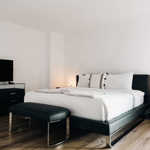 Bedroom 1 with king bed