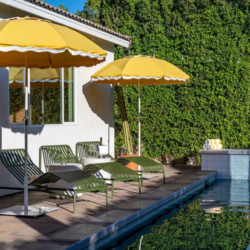 Poolside sun loungers