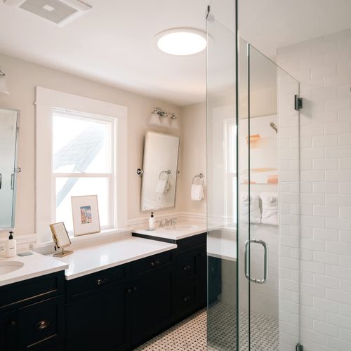 En suite bathroom to bedroom 1