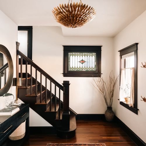 Entryway and stairs to 2nd level