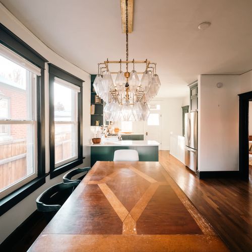 Dining table seats 10