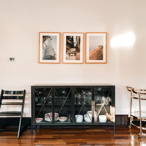 Bar area in dining room