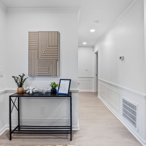 A welcoming entrance with stylish décor and thoughtful details, setting the tone for a relaxing and comfortable stay.