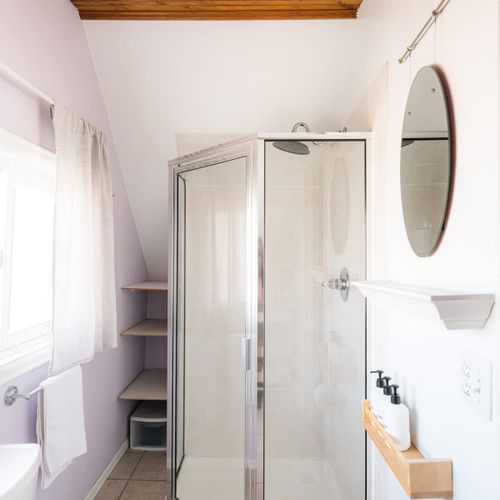 Shower in bathroom 1