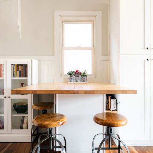 Extra seating in the kitchen