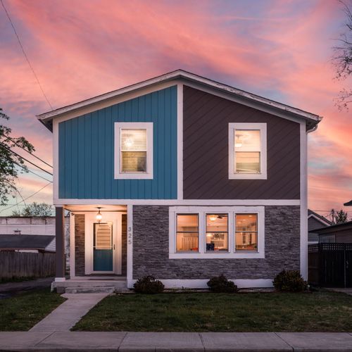 Exterior View: Twilight photos capture our beautiful homes exterior!