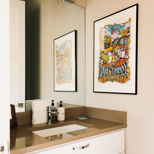 Half bathroom on the main living level