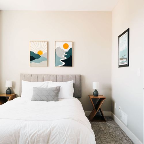 Bedroom 2 with queen sleeper sofa