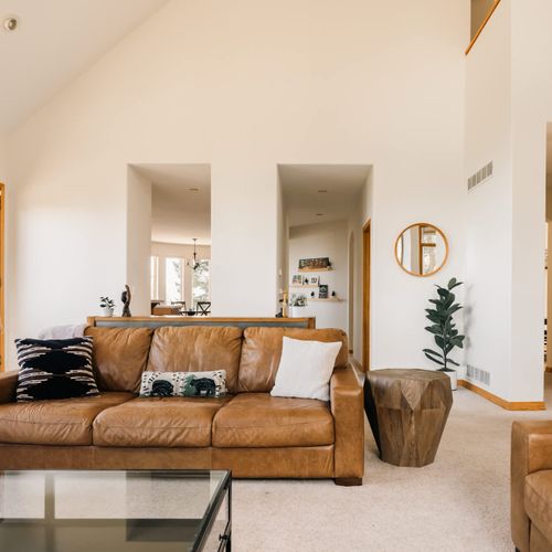 Main level living area seating