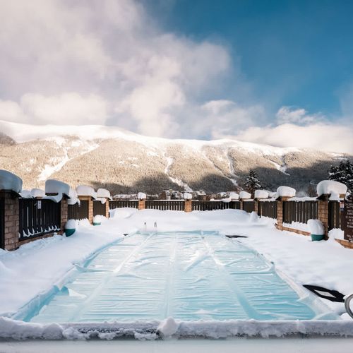 You can take in the beauty 365 days a year thanks to the building's outdoor heated pool!