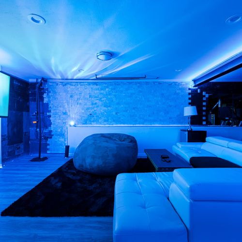 Basement movie room