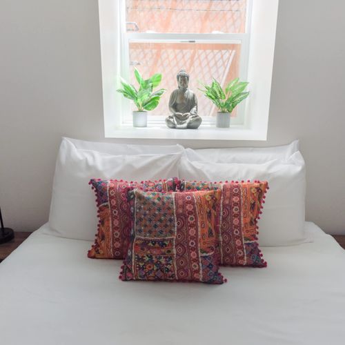 Bedroom with queen bed