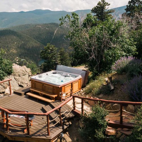 Hot tub deck