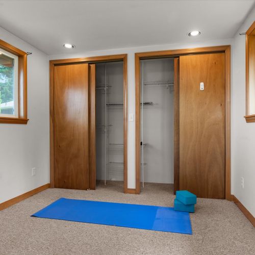 The yoga studio is a great place for space and solitude during your stay.