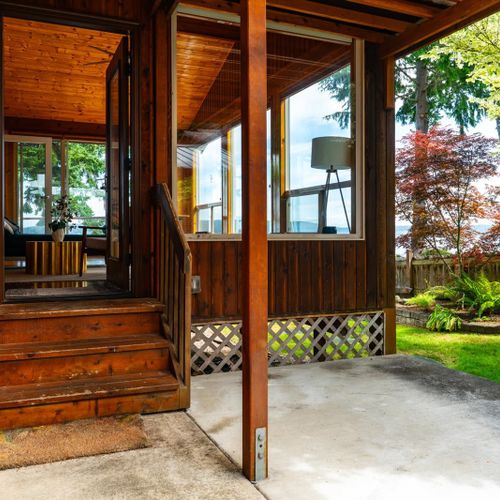 Facing the living area, this angle shows how open the common space really is.