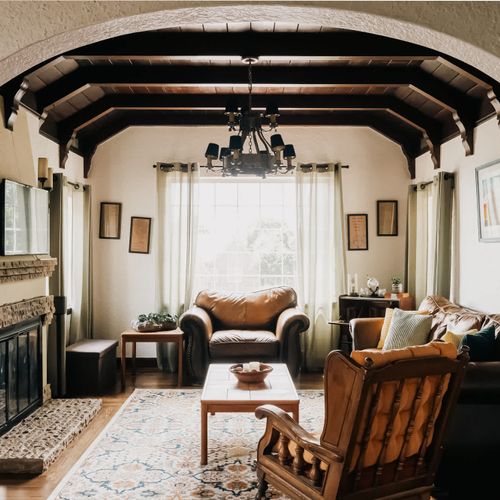Upstairs living area