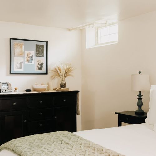 Basement bedroom
