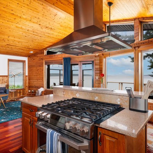 Fully open living space with views
