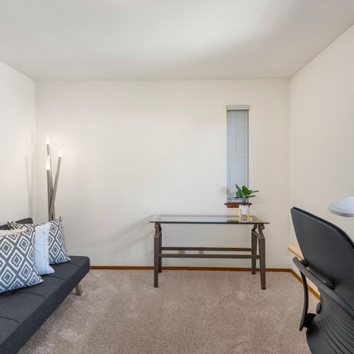 A cozy spot for productivity or pure relaxation.