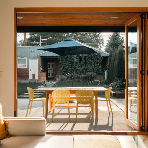 Accordion patio doors