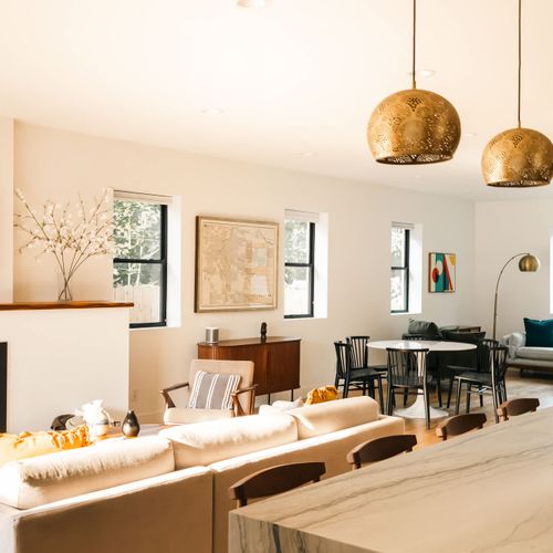 Kitchen and living space