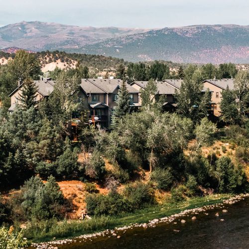 Eagle River runs directly behind the complex!