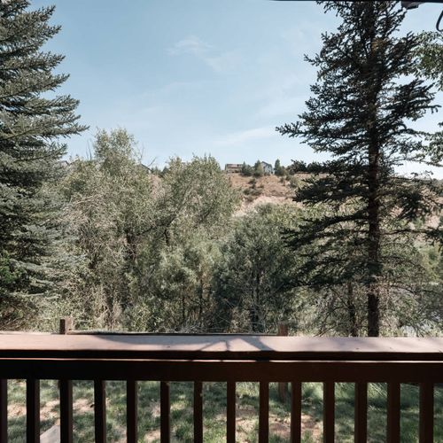 View from the bunk room balcony