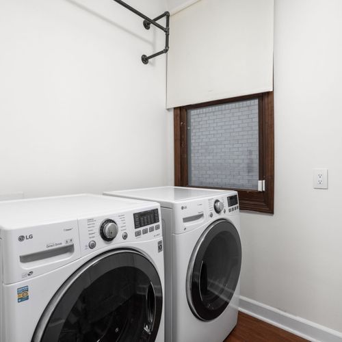 Washer and dryer located just off the living area for your convenience!