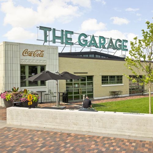 The Garage - a 10 minute walk from our stay and features restaurants and shops! A must do when visiting indy!