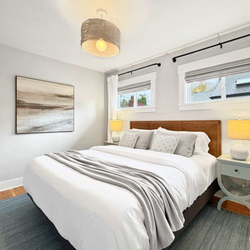 Wake up refreshed and recharged in the plush King Bed.