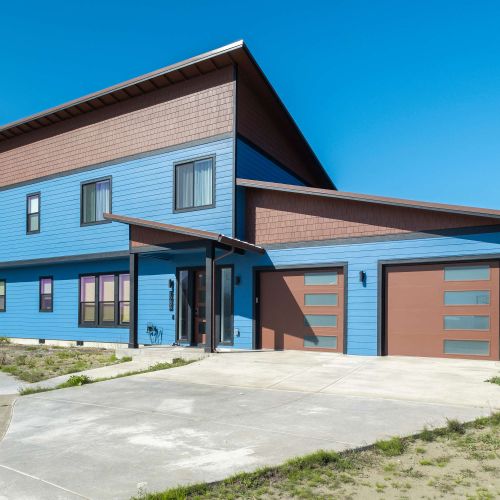 Welcome to our modern beach house with clean lines and just steps to the beach.