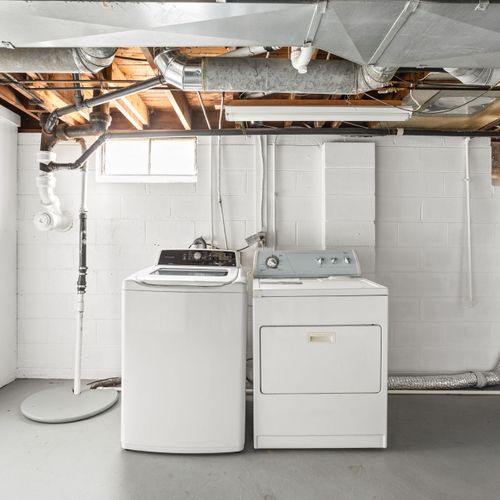 Washer and Dryer in the basement