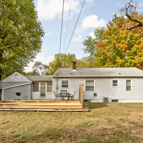 Spacious, fenced in backyard perfect for your furry family members and kiddos to run around and play!