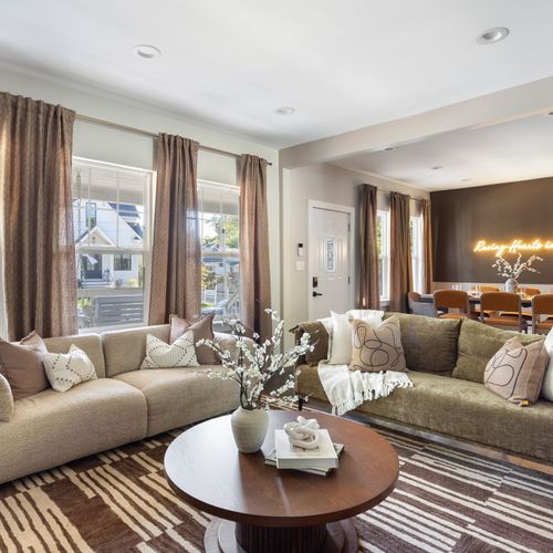 Kick back on the couch or gather at the table - perfect spot to catch the next game!