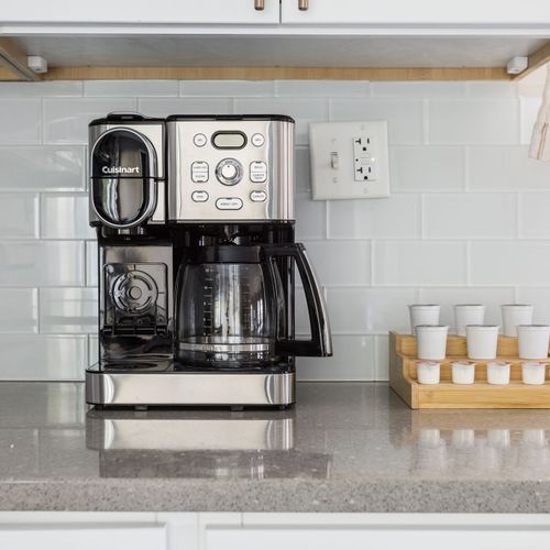 Your home base for all the coffee lovers! We offer complimentary coffee pods and creamer at every stay.